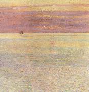 Childe Hassam Sunset at Sea France oil painting artist